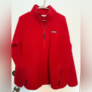 Vineyard Vines Red Fleece Pullover. Women’s large, very warm.